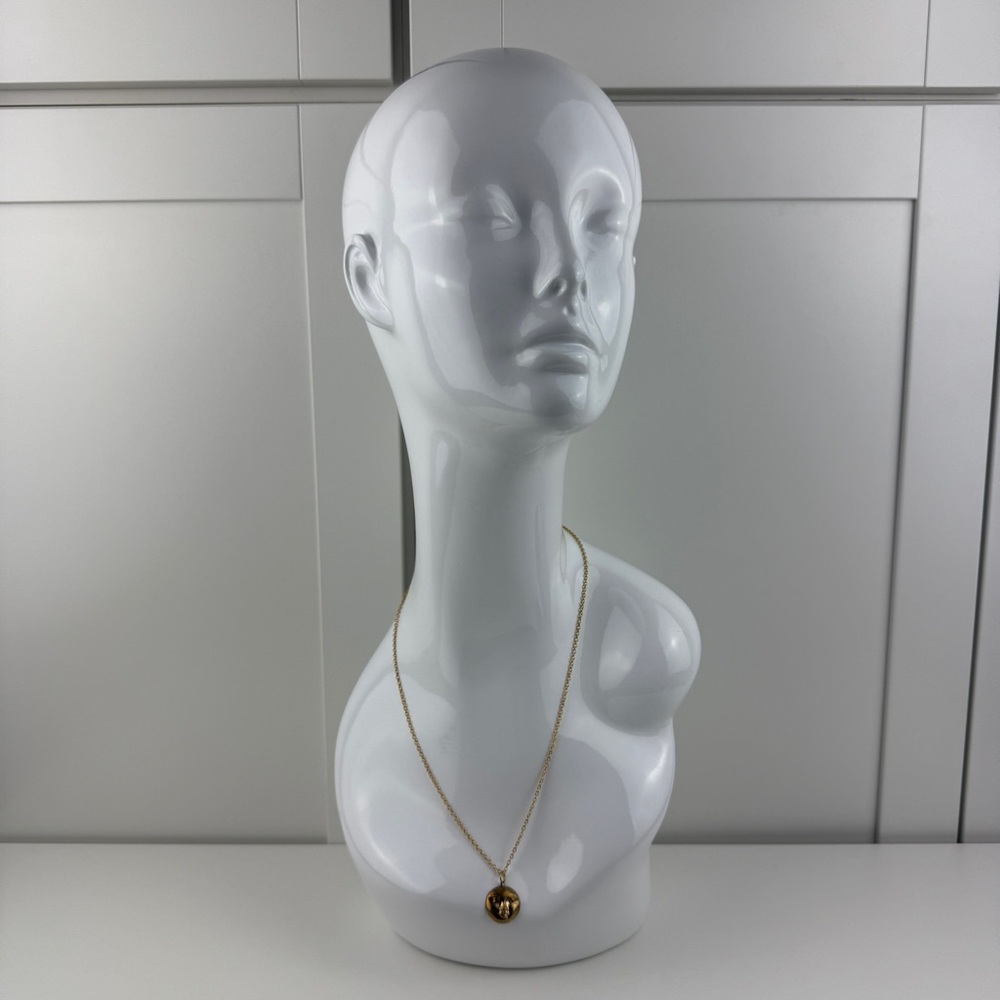 "Antique" Faux Gold Moon Face Charm Pendant Necklace Celestial Boho Witchy Goth! - Picture 2 of 16